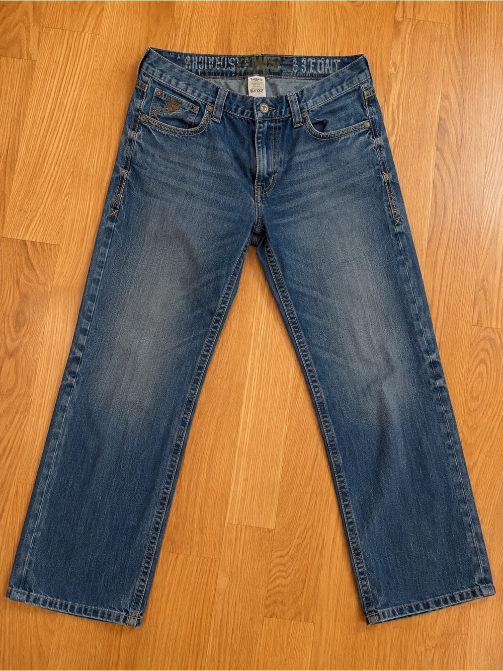 Ariat Men's Slim Straight Jeans - Medium Blue Wash